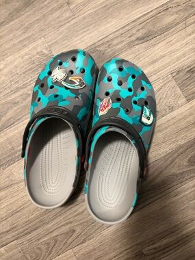 Starwars CROCS Teal and Gray Camo Classic Crocs with Heel Strap